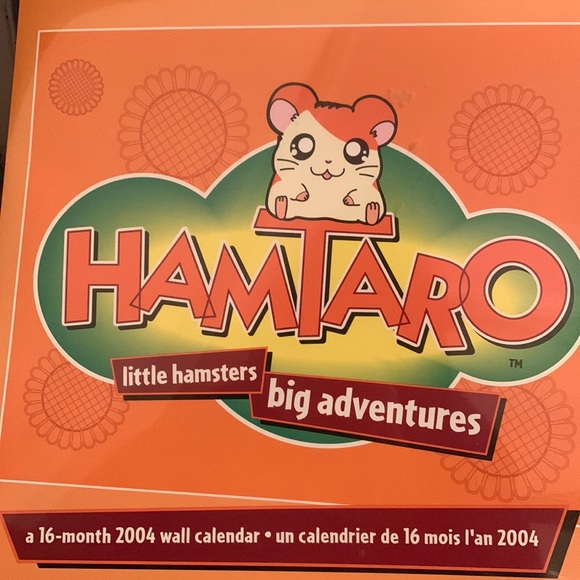 Vintage Hamtaro Little Hamsters Big Adventures 2004 Wall Calendar new Ham Ham - Picture 1 of 4